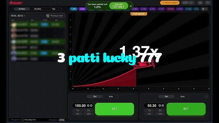 available types of 3 patti lucky 777 bet including pre-match live express and system bets