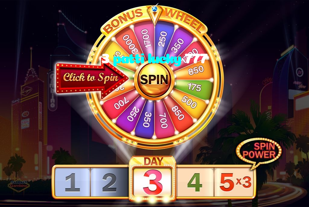 3 patti lucky 777 casino presented on mobile device in Pakistan with slots and live games